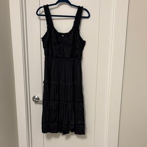 Ulla Johnson Black Midi Dress